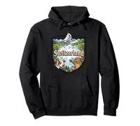 Switzerland St Bernard Cow Pointing Meme - Swiss Souvenir Pullover Hoodie