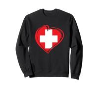 Switzerland Swiss Flag Alps Hiking Skiing Men Women Kids Sweatshirt