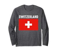 Switzerland Swiss Flag Long Sleeve T-Shirt