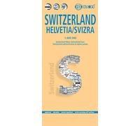 Switzerland: Switzerland West, Switzerland East, Switzerland administrative & alpine passes (Borch Map)