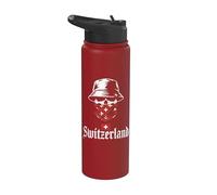 Switzerland Tshirt Schweiz Suisse Swiss Schweizer Jersey Stainless Steel Insulated Water Bottle
