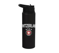 Switzerland Tshirt Schweiz Suisse Swiss Schweizer Jersey Stainless Steel Insulated Water Bottle