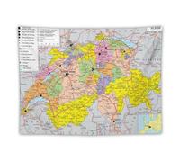 Switzerland World Map posters tapestry Picture Print Wall Art Painting Tapestries Artworks Gift Idea Room Aesthetic 30"x40"
