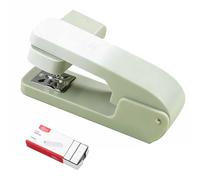 Swivel Arm Stapler 360 Degree Rotate Desk Stapler 25 Sheet Capacity + 1000 Staples for Office School Home Library (Green)