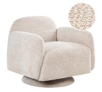Swivel Armchair AAPUA Fabric Beige