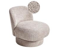 Swivel Armchair AYLO Boucle Taupe