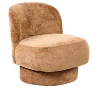 Swivel Armchair AYLO Chenille Golden Brown
