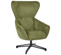 Swivel Armchair DALEN Fabric Green
