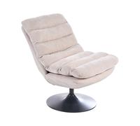Swivel Armchair HOVET Light Beige
