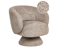 Swivel Armchair LIEKSA Boucle Beige