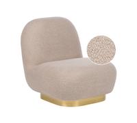 Beliani Armchair Loviisa Boucle Beige
