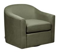 Swivel Armchair MAGNOR Fabric Dark Green