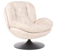 Swivel Armchair NOLVIK Velvet Light Beige