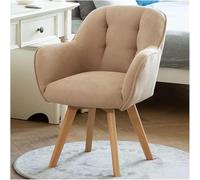 Swivel Armchair with Sturdy Wood Legs Stylish Accent Chair for Dining Desk and Lounge in Small Spaces Stable No Wheels Design for Enhanced Comfort and Durability