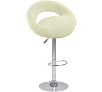 Swivel Bar Stool Chair Covers with Hollow Backrest 4/2/6 PCS, Stretch Chair Cover Slipcovers, Counter Height Bar Stool Covers, Stools Seat Cover for Kitchen Island(Beige,2PCS)