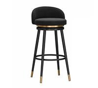 Swivel Bar Stool, Velvet Upholstered High Chair for Kitchen Island, Pub, and Dining Room Comfort
