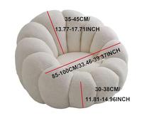 Swivel Barrel Chair Slipcover, Stretch Swivel Accent Chair Slipcover Modern Single Sofa Cover Soft Washable Furniture Protector for Living Room(Camel)
