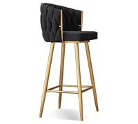 Swivel Barstools with Steel Legs and Footrest, Upholstered Kitchen Chairs, Set of 1/2/3/4, 25.6/29.5 Inch Seat Height