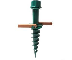 Swivel Beach Umbrella Stand with Sandy Ground Anchor Spike, Rotating Garden Umbrella Holder for Patio and Terrace, Adjustable Outdoor Sunshade Support Base Socket