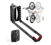 Swivel Bike Wall Rack, No Lifting Wall Mount Swivel Bike Rack, Bike Hangers for Garage, Space-Saving Bike Rack Garage, Easy to Load and Unload (Black)