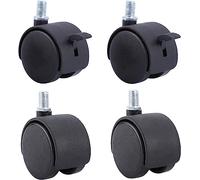 Swivel Caster Wheels - 50mm Nylon 360° Rotation, Universal Fit for Desks & Chairs, M10 Screw Size, Heavy-Duty Set of 4 - Smooth Mobility & Easy Installation