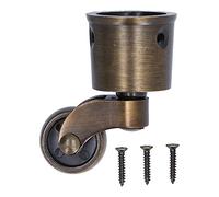 Swivel Caster Wheels Cup Type Solid Brass Castor, 25kg-30kg Loading Matt Exquisite Sturdy Stable Silent Wheel, Universal Wheel Castors for High Load Capacity Furniture
