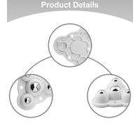 Swivel Caster Wheels for Furniture Storage Boxes - 360° Rotation Stainless Steel Core Having Abs Housing Quiet Rolling 4-Pack (6.2 x 1.5 cm)(Black)