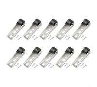 Swivel Caster Wheels Silent Furniture Castors Side Mount Rollers Galvanized Iron Rubber Tired Casters Heavy Duty Glides Trolley Replacement Cabinet Sliding(10pcs black)