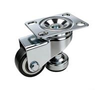 Swivel Casters Compatible with Standard Mounting Patterns for Workbenches Tables and Storage Boxes Needing Heavy Load Mobility (1.5-inch square*4)