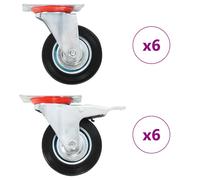 Swivel Casters Trolley Moving Wheels Furniture Caster Trolley Caster vidaXL