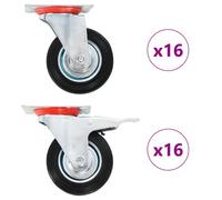 Swivel Casters Trolley Moving Wheels Furniture Caster Trolley Caster vidaXL