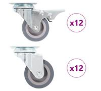 Swivel Casters Trolley Moving Wheels Furniture Caster Trolley Caster vidaXL