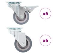 Swivel Casters Trolley Moving Wheels Furniture Caster Trolley Caster vidaXL