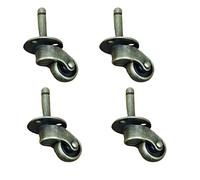 Swivel Casters Wheel,Trolley Wheels,4pcs Swivel Stem Caster Wheels,Antique Furniture Castor, Oil Rubbed Bronze,Silent,Wear Resistant,Rotate 360°,with Plunger,for Sofa,Chair,Coffee Table, Ret