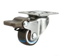 Swivel Casters with Brake for For computer Desks Furniture Cabinets Tables Workbenches and Adjustable Height Desk Frames (E)