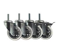 Swivel Casters with Brakes - 2Inch M8 x 30mm Furniture Wheels for Easy Mobility & Stability - Ideal for Office Chairs Carts & More