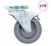 Swivel Casters with Double Brakes Furniture Casters Trolley Caster vidaXL