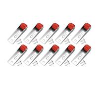 Swivel Casters with Smooth Rolling Rubber Wheels for Furniture and Sliding Doors, Featuring Side Mount Directional Rollers to Prevent Wobbling and Stability (10pcs red)