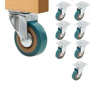 Swivel Castor 8pcs Heavy Duty 75mm Swivel Wheels 360KG Double Bearing Caster Wheels for Trolley Furniture (8)