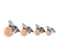 Swivel Castor Wheels 1"-2" for Furniture Rubber Trolley Casters ge 1pc Heavy-Duty Mobility Solutions for Easy Rolling and Maneuvering