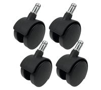 Swivel Castor Wheels Castor Wheels Threaded Stem M11 X 21mm, for Office Chair, Swivel Chair, Floor ing Casters (Color : 4pcs, Size