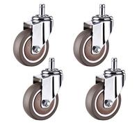Swivel Castor Wheels Heavy Duty Replacement Caster 4Pack Rubber For Office Chairs Trolley & Furniture 360° Rotating S For Smooth Movement