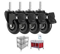 Swivel Castor Wheels S With Stem, M8 X 25 Mm, M10 X 25 Mm, S For Furniture, Transport With Brakes, Replacement S For Furniture, Trolleys, Workbenches (Size: M8 X