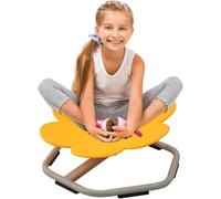 Swivel Chair for Kids, 360° Spinning Seat, Toddler Sit and Spin Wobble Chair, Sensory Balance Toys, Autism ADHD Chairs, Play Equipment Relief Motion Sickness for Boys Girls(Yellow)