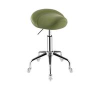 Swivel Chair Rolling Saddle Stool with Wheels Saddle Stool Chair Adjustable Hydraulic Stool with Wheels(Green)