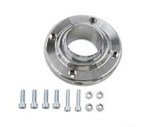 Swivel Chrome Floor Mount For 2 Inch Steering Column Compatible With For Sbc 350 Engines Ideal For Hot Rod And Classic Car Projects Sturdy Steel Construction With Rust Proof Finish Simple Diy Install