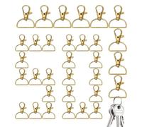 Swivel Clasp,50 Pieces Clip Ring for Making Purses,Slewing Puller Hooks | For Arts and Crafts Supplies Belt Lanyard Leather Bag Charm