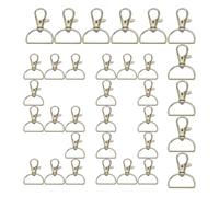 Swivel Clasp | 50 Pieces Ring Clip for Handbags Making, Swivel Hooks Trigger Clips - for Jewellery, Arts, Craft, Hardware, Wristlet, Leather Bag, Charm
