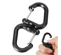 Swivel Clip - Linking Device, Small S-Form Connectors for Versatile Application, Revolving Component with Multi-Functionality, Portable Clasp for Leash Control, Keys Holding and Travel Organisation