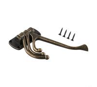 Swivel Coat Hook 3-Arm Folding Wall Mount, Bronze Iron Rotating Hanger for Clothes Towels Robes Hats Bags, Space Saving Home Organization Decor